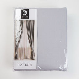 Штора блэкаут портьерная «Этель», 130×300 см, цвет металл