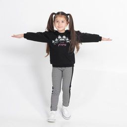 CRB wear/CWKG 62882-22-290 Джемпер модель свитшот для девочки, черный/Ex.Cherubino  фото 3