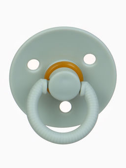 Соски-пустышки, от 3 мес., латекс, классические, в контейнере, набор из 2 шт., зелёный/серый, M&B