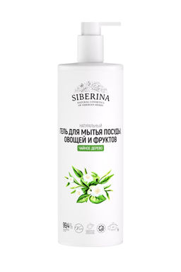 Гель для мытья посуды, овощей и фруктов Чайное дерево - Siberina фото 2