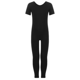 Комбинезон гимнастический Grace Dance, c коротким рукавом, р. 42, цвет чёрный  фото 9