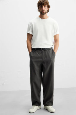 LYOCELL BLEND TROUSERS - Zara фото 21