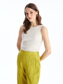 Kad?n Bisiklet Yaka D?z Atlet