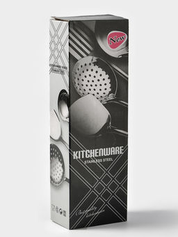 Набор кухонных принадлежностей «Стандарт», 6 предметов, на подвесе, цвет серебристый