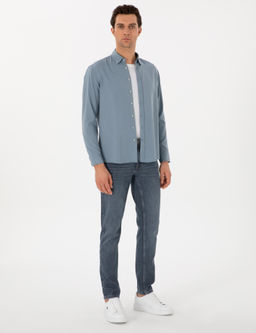 Koyu Mavi Regular Fit Uzun Kollu G_mlek - Cacharel фото 4