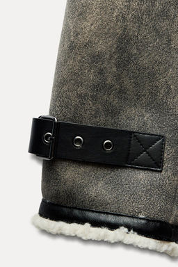 DOUBLE-FACED JACKET WITH TABS - Zara фото 7