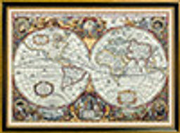 Набор для вышивания "PANNA" "Золотая серия" PZ-1842 "Географическая карта мира" 66 х 46.5 см