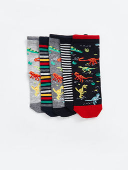 Desenli Erkek ?ocuk Soket ?orap 5li