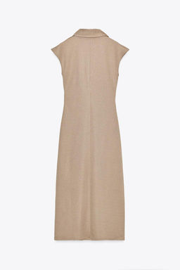 MIDI POLO COLLAR DRESS - Zara фото 7