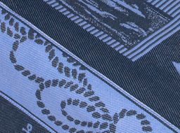 8с11.110ж1 Море (джинс4) Покрывало декор.206х160см
