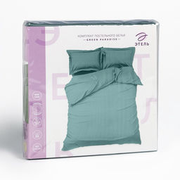 Постельное бельё Этель Дуэт Green paradise 143х215-2шт, 215х240, 50х70+3-2 шт, мако-сатин, 114г/м2  фото 19