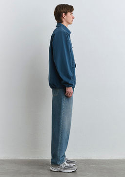 Fermuarl? Lacivert Gomlek - Mavi фото 5