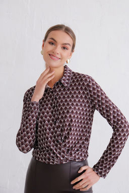 11493 Рубашка с принтом