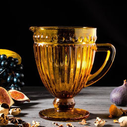 Кувшин для воды Magistro «Босфор» 1.1 л, стекло, жёлтый