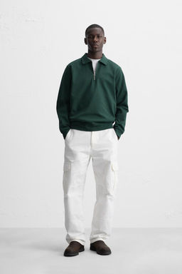 INTERLOCK ZIP POLO SHIRT - Zara фото 26