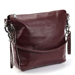 Женская кожаная сумка 1669-А Вайн - Cidirro фото 2
