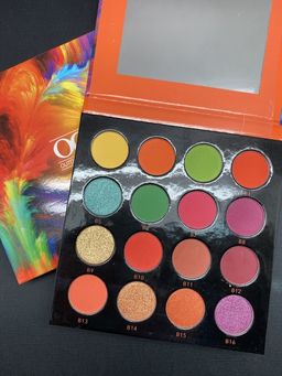 OG-DE7193 PRO PIGMENT PALETTE 2 Палетка пигментов 16 цветов для век (оттенки B1-B16)