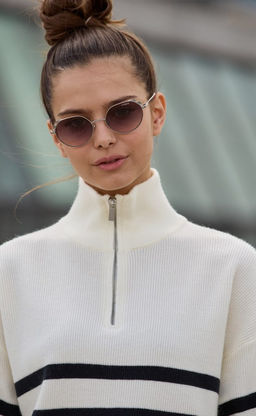 Джемпер F322-15115 white-black - Fine joyce фото 9