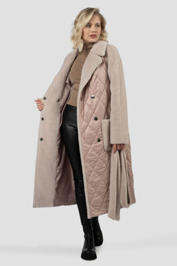 Пальто женское демисезонное (пояс) Утеплитель: Синтепон - El podio фото 2