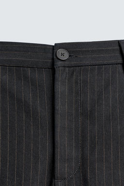 RELAXED FIT PINSTRIPE TROUSERS - Zara фото 19