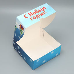 Коробка подарочная новогодняя складная С Новым годом!, 25?25?10 см