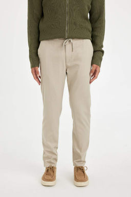 Хлопковые брюки скинни Jogger - Defacto фото 4