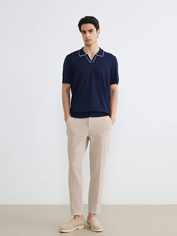 Polo Yaka K?sa Kollu Erkek Triko Kazak