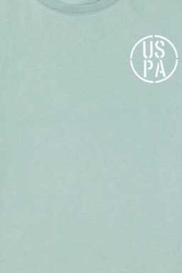 Футболка водно-зеленого цвета для мальчика Неожиданная скидка в корзине - U.s. polo assn фото 3