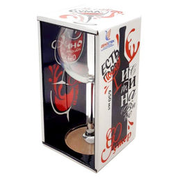 Фужер для вина 650мл арт. 306-ГН9 Снегопад (зеленый)