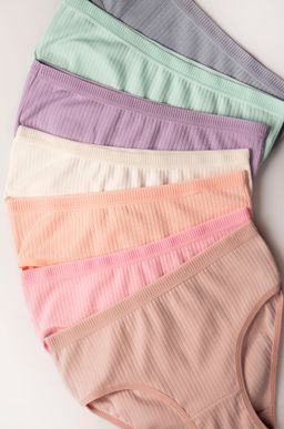 Трусы для девочки в рубчик 7 шт. Nicoletta  фото 4