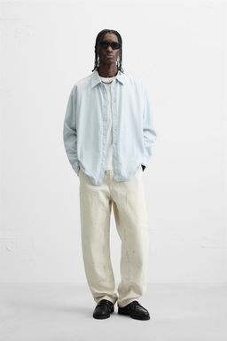 EMBROIDERED STRIPE SHIRT