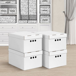 VAL CG-BCTN-DR-4Smono Короб картонный, складной, малый, 25*33*18.5 см, монохром, 4 шт., CLASSIC GREY, шт