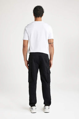 Брюки из габардина Regular Cargo Jogger с карманами-карго - Defacto фото 8