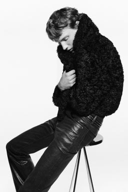 LUDOVIC DE SAINT SERNIN x ZARA WAXED FLARE JEANS