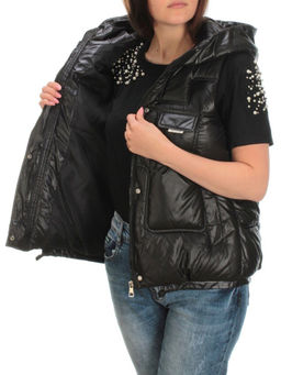 GB18401-2010-C BLACK Жилет женский демисезонный (120 гр. холлофайбера) - Фабричный китай фото 7