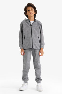 Kap__onlu Fermuarl_ Sweatshirt Erkek _ocuk - Defacto фото 2