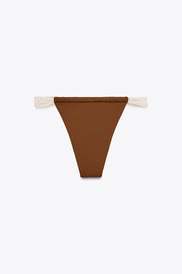 TIE-SIDE BIKINI BOTTOMS - Zara фото 10