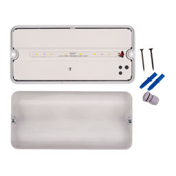 ULW-K25A 6W/4000K IP65 WHITE Светильник светодиодный влагозащищенный. Белый свет (4000K). 660Лм. Размер 220*105*50мм. Корпус белый. ТМ Uniel