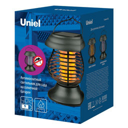 USL-F-300/PМ310 BUG ZAPPER Садовый светильник на солнечной батарее. 13 светодиодов. Эффект пламени и антимоскитный режим . 1*АА Ni-Mh аккумулятор в/к. IP44. TM Uniel. - Volpe фото 12