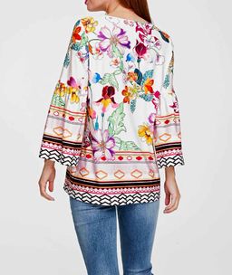 Блузка, пестрая - Linea tesini фото 4