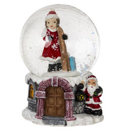 Фигурка декоративная "Дети" в стекл шаре, L5,5 W5,5 H6 см, 4в.