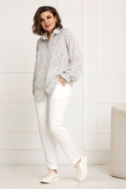 Блуза BegiModa 4087-Р Цветочный принт