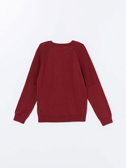 Bisiklet Yaka Basic Uzun Kollu Erkek ?ocuk Triko Kazak