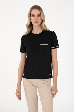 Kad_n Siyah Ti__rt Sepette S_rpriz _ndirim - U.s. polo assn фото 3