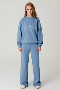 Арт. 2-540 Костюм женский с брюками 44-50 (4 шт) Цвет:Голубой - Калинка фото 2