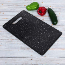 Цена за 2 шт. Доска разделочная "Stone" 23*37*1см Песок темный, прямоугольная
