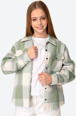 Теплая рубашка оверсайз для девочки Happyfox - Happy fox фото 6