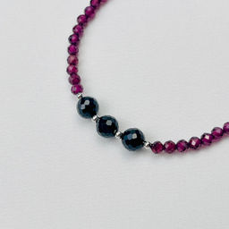 Браслет из Граната (Альмандин) и Шпинели 16,5 см +