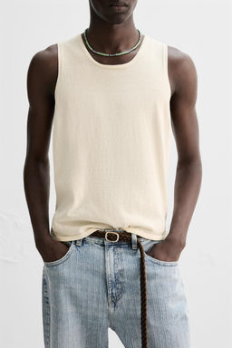 LIGHTWEIGHT KNIT TANK TOP - Zara фото 5