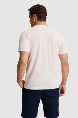 Erkek Krem Regular Fit Bisiklet YakaTi__rt